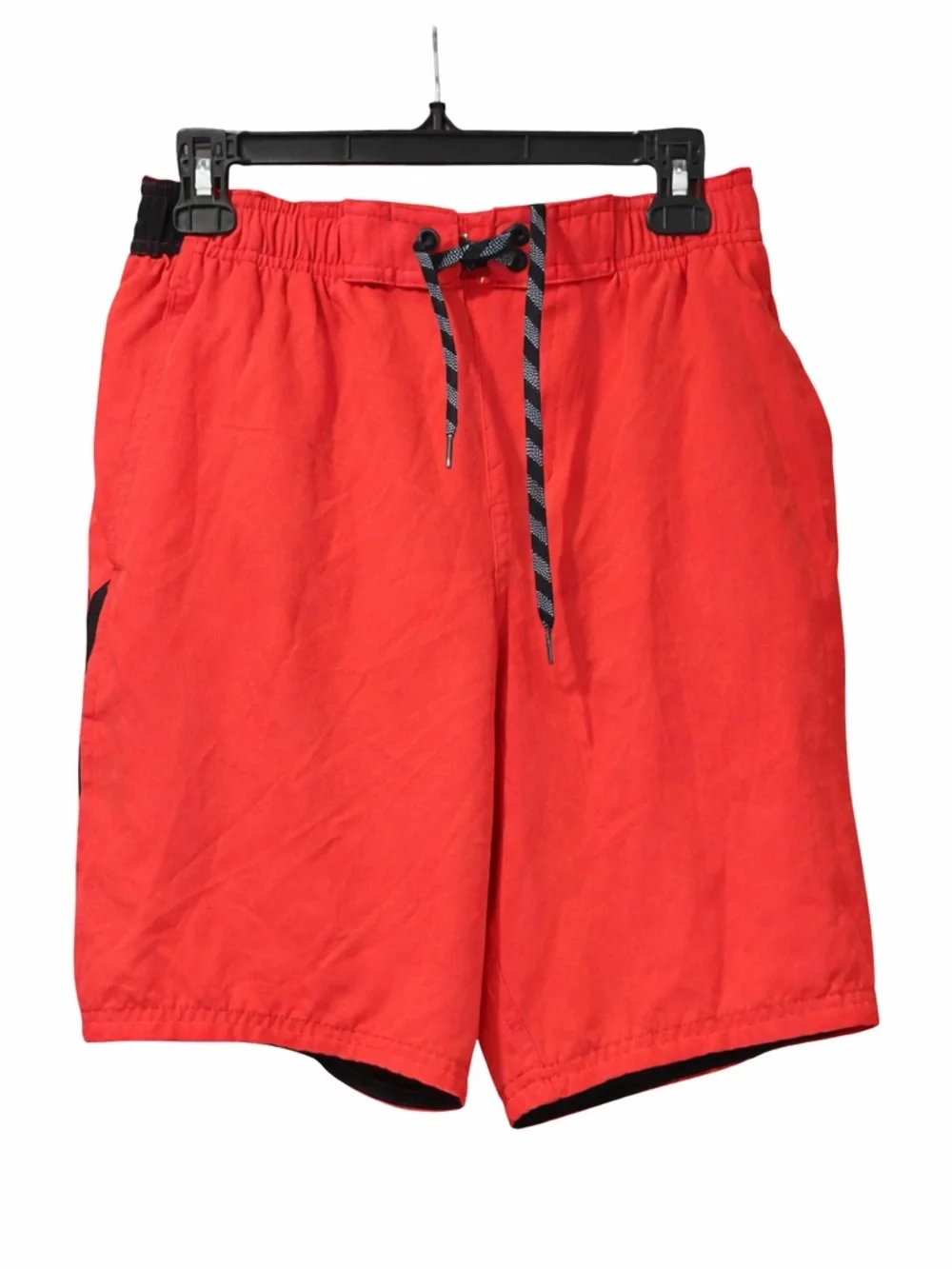 Nike‎ Swim Trunks Men’s Medium Drawstring Pockets Lined Red Black